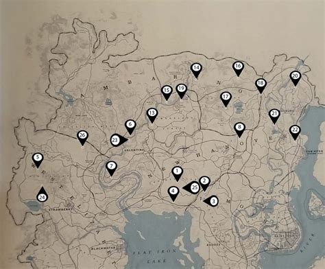 rdr2 dinosaur bones interactive map.